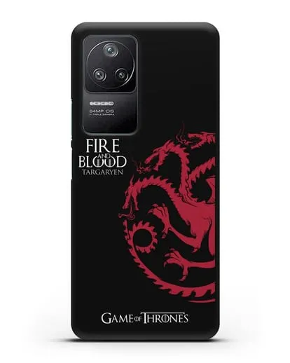 Чехол Дом Таргариенов. Огонь и кровь силиконовый для Xiaomi Poco F4