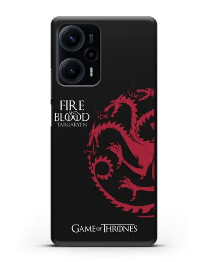 Чехол Дом Таргариенов. Огонь и кровь силиконовый для Xiaomi Poco F5
