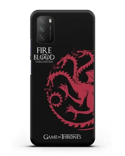 Чехол Дом Таргариенов. Огонь и кровь силиконовый для Xiaomi Poco M3