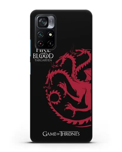 Чехол Дом Таргариенов. Огонь и кровь силиконовый для Xiaomi Poco M4 Pro 5G