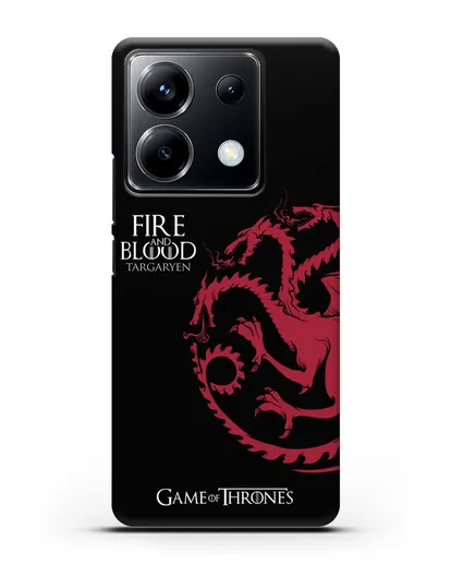 Чехол Дом Таргариенов. Огонь и кровь силиконовый для Xiaomi Poco X6