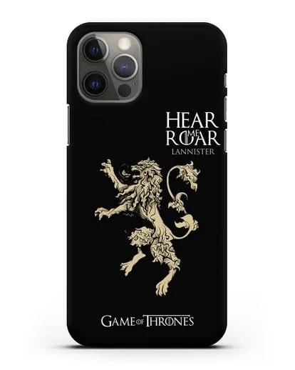 Чехол Дом Ланнистеров. Услышь мой рёв силиконовый для iPhone 12 Pro