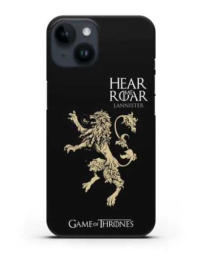 Чехол Дом Ланнистеров. Услышь мой рёв силиконовый для iPhone 14