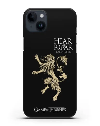 Чехол Дом Ланнистеров. Услышь мой рёв силиконовый для iPhone 14 Plus