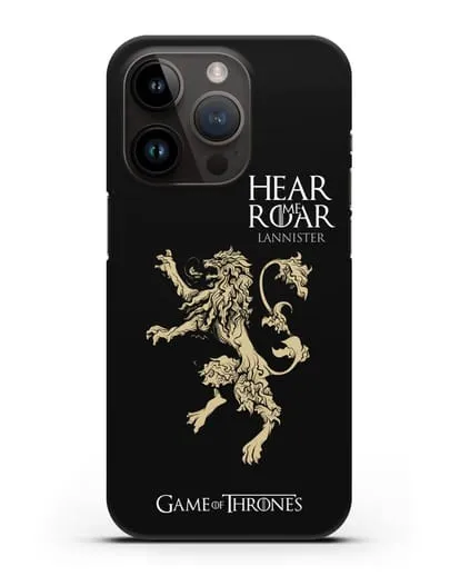 Чехол Дом Ланнистеров. Услышь мой рёв силиконовый для iPhone 14 Pro