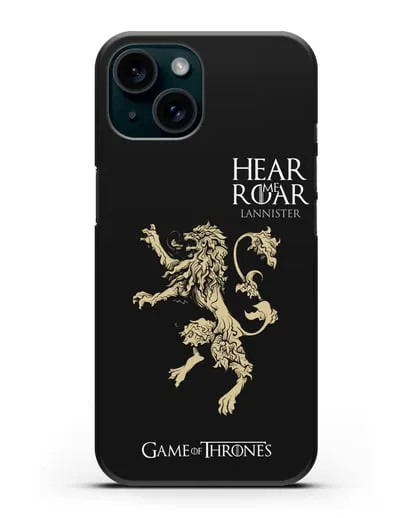Чехол Дом Ланнистеров. Услышь мой рёв силиконовый для iPhone 15
