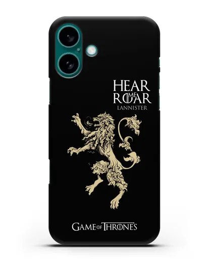 Чехол Дом Ланнистеров. Услышь мой рёв силиконовый для iPhone 16 Plus