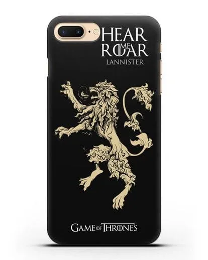 Чехол Дом Ланнистеров. Услышь мой рёв силиконовый для iPhone 7 Plus