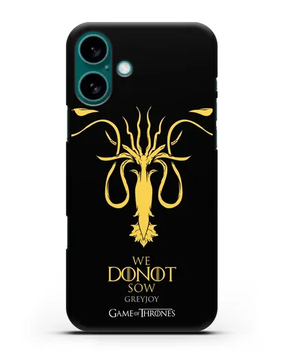 Чехол Дом Грейджоев. Мы не сеем силиконовый для iPhone 16 Plus
