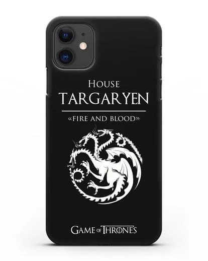Чехол House Targaryen. Fire and blood силиконовый для iPhone 11