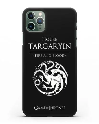 Чехол House Targaryen. Fire and blood силиконовый для iPhone 11 Pro Max