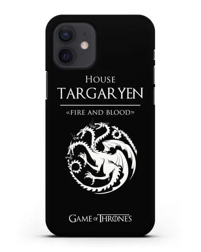 Чехол House Targaryen. Fire and blood силиконовый для iPhone 12