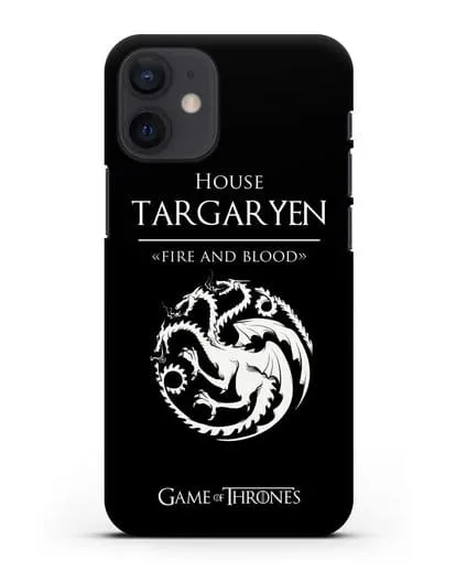 Чехол House Targaryen. Fire and blood силиконовый для iPhone 12 mini