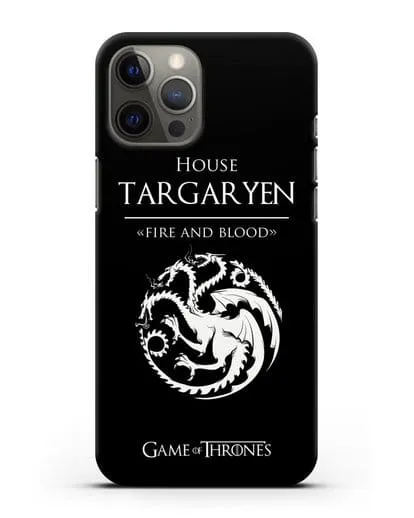 Чехол House Targaryen. Fire and blood силиконовый для iPhone 12 Pro Max