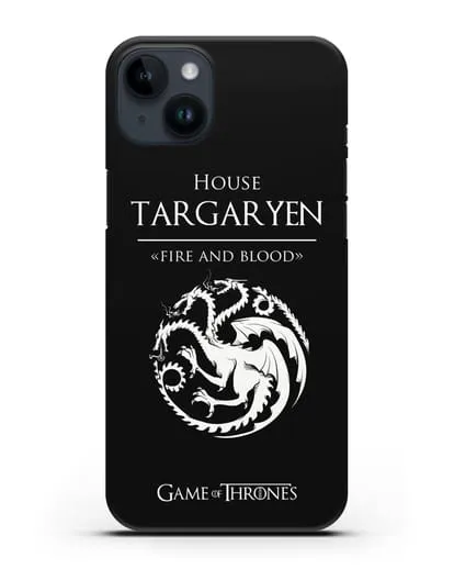 Чехол House Targaryen. Fire and blood силиконовый для iPhone 14 Plus