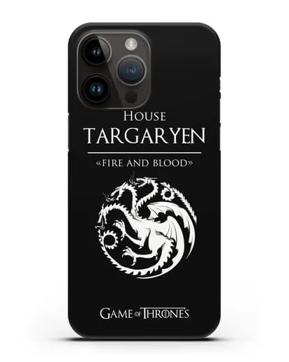 Чехол House Targaryen. Fire and blood силиконовый для iPhone 14 Pro Max