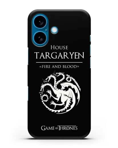 Чехол House Targaryen. Fire and blood силиконовый для iPhone 16