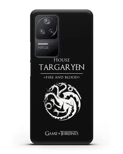 Чехол House Targaryen. Fire and blood силиконовый для Xiaomi Poco F4