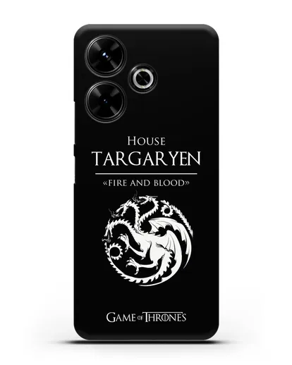 Чехол House Targaryen. Fire and blood силиконовый для Xiaomi Poco M6
