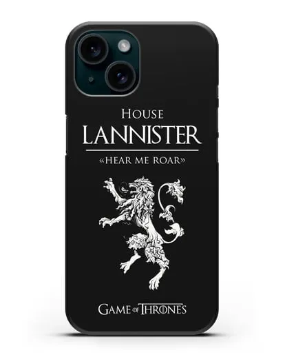 Чехол House Lannister. Hear me roar силиконовый для iPhone 15