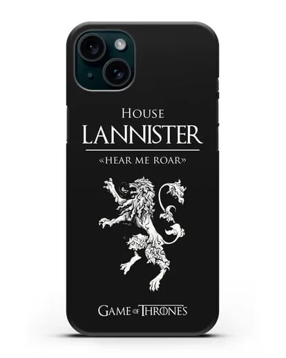Чехол House Lannister. Hear me roar силиконовый для iPhone 15 Plus