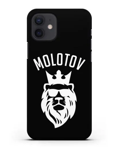 Именной чехол Лев с короной Стойкость и упорство силиконовый для iPhone 12