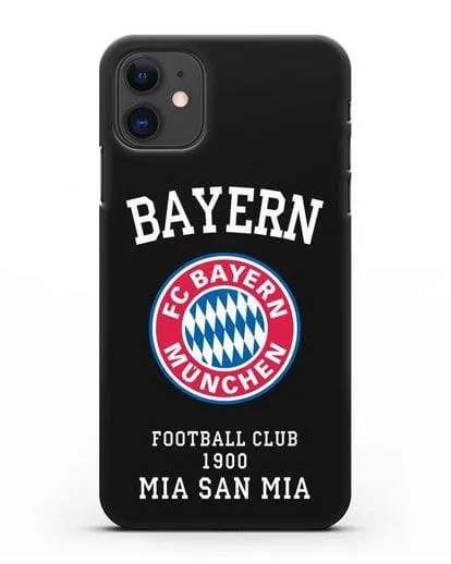 Чехол с надписью Bayern Mia San Mia силиконовый для iPhone 11