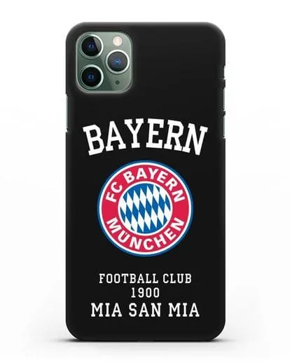 Чехол с надписью Bayern Mia San Mia силиконовый для iPhone 11 Pro Max