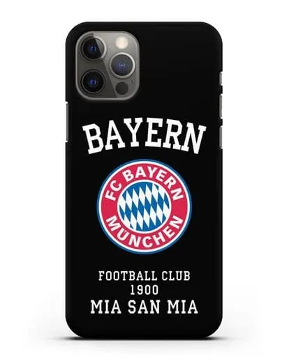 Чехол с надписью Bayern Mia San Mia силиконовый для iPhone 12 Pro
