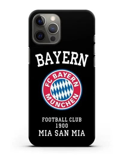 Чехол с надписью Bayern Mia San Mia силиконовый для iPhone 12 Pro Max