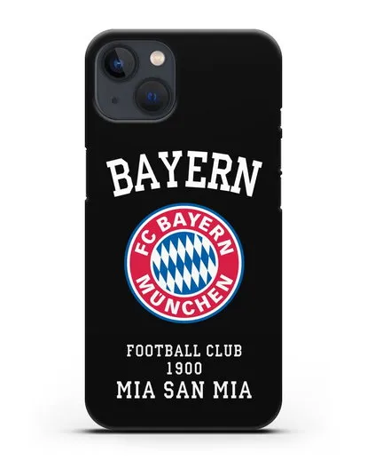Чехол с надписью Bayern Mia San Mia силиконовый для iPhone 13