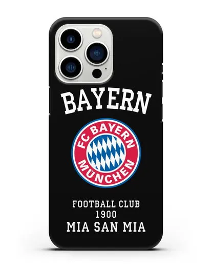 Чехол с надписью Bayern Mia San Mia силиконовый для iPhone 13 Pro
