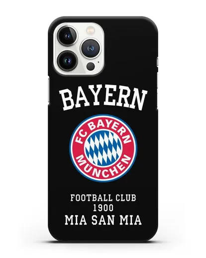Чехол с надписью Bayern Mia San Mia силиконовый для iPhone 13 Pro Max