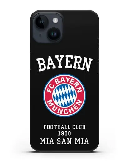 Чехол с надписью Bayern Mia San Mia силиконовый для iPhone 14