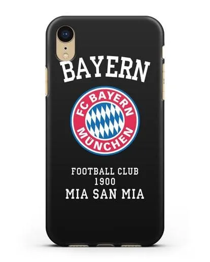 Чехол с надписью Bayern Mia San Mia силиконовый для iPhone XR