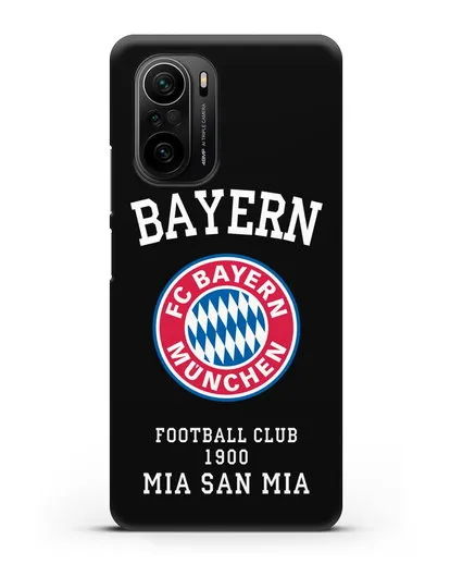 Чехол с надписью Bayern Mia San Mia силиконовый для Xiaomi Poco F3