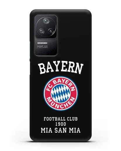 Чехол с надписью Bayern Mia San Mia силиконовый для Xiaomi Poco F4