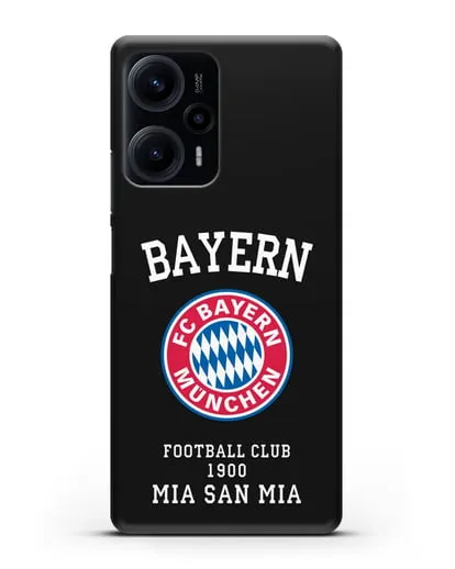 Чехол с надписью Bayern Mia San Mia силиконовый для Xiaomi Poco F5