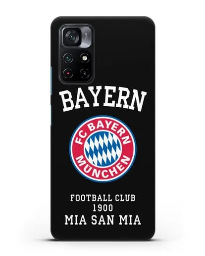 Чехол с надписью Bayern Mia San Mia силиконовый для Xiaomi Poco M4 Pro 5G