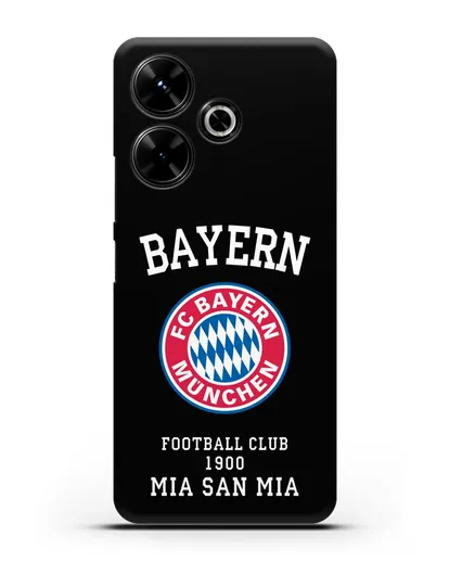 Чехол с надписью Bayern Mia San Mia силиконовый для Xiaomi Poco M6