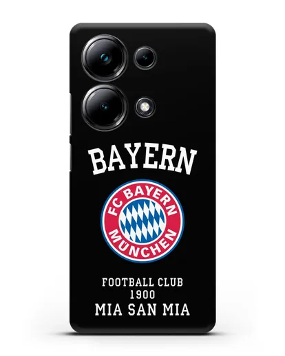 Чехол с надписью Bayern Mia San Mia силиконовый для Xiaomi Poco M6 Pro
