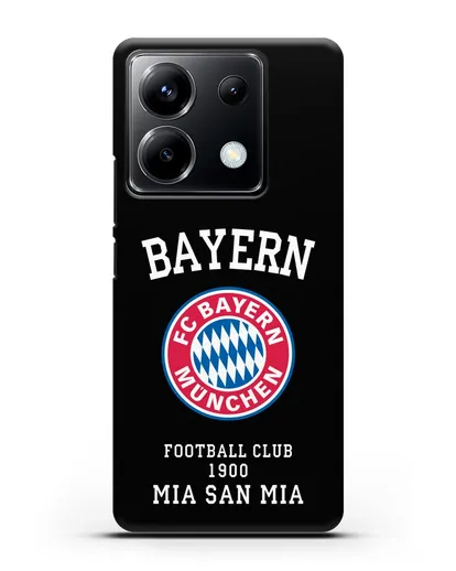 Чехол с надписью Bayern Mia San Mia силиконовый для Xiaomi Poco X6