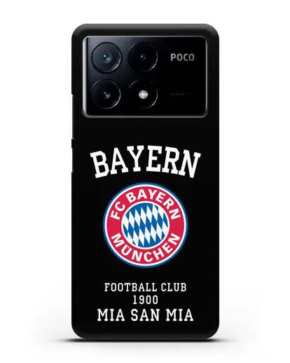 Чехол с надписью Bayern Mia San Mia силиконовый для Xiaomi Poco X6 Pro