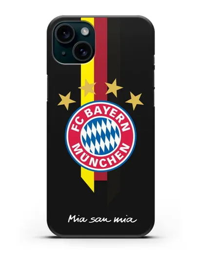 Чехол с логотипом FC Bayern Munchen силиконовый для iPhone 15 Plus