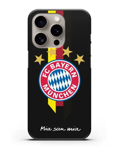 Чехол с логотипом FC Bayern Munchen силиконовый для iPhone 15 Pro