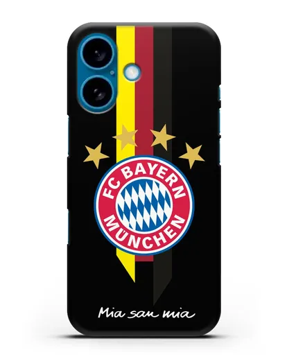 Чехол с логотипом FC Bayern Munchen силиконовый для iPhone 16