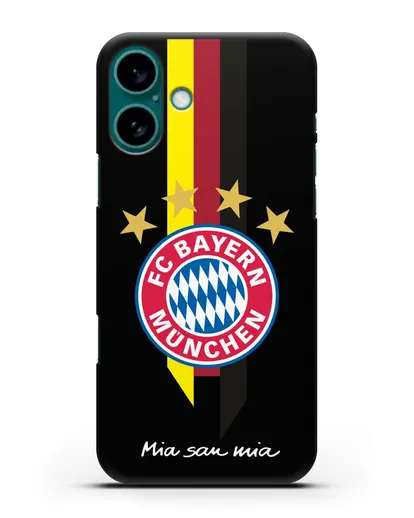 Чехол с логотипом FC Bayern Munchen силиконовый для iPhone 16 Plus