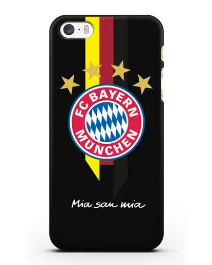 Чехол с логотипом FC Bayern Munchen силиконовый для iPhone 5/5s/SE