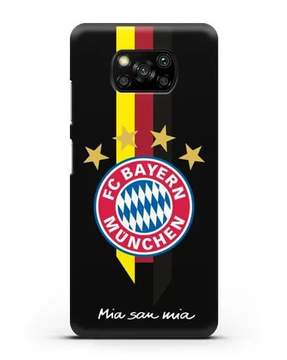 Чехол с логотипом FC Bayern Munchen силиконовый для Xiaomi Poco X3