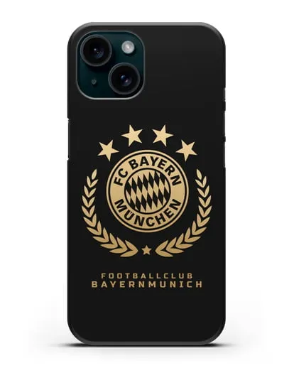 Чехол ФК Бавария Мюнхен с логотипом силиконовый для iPhone 15